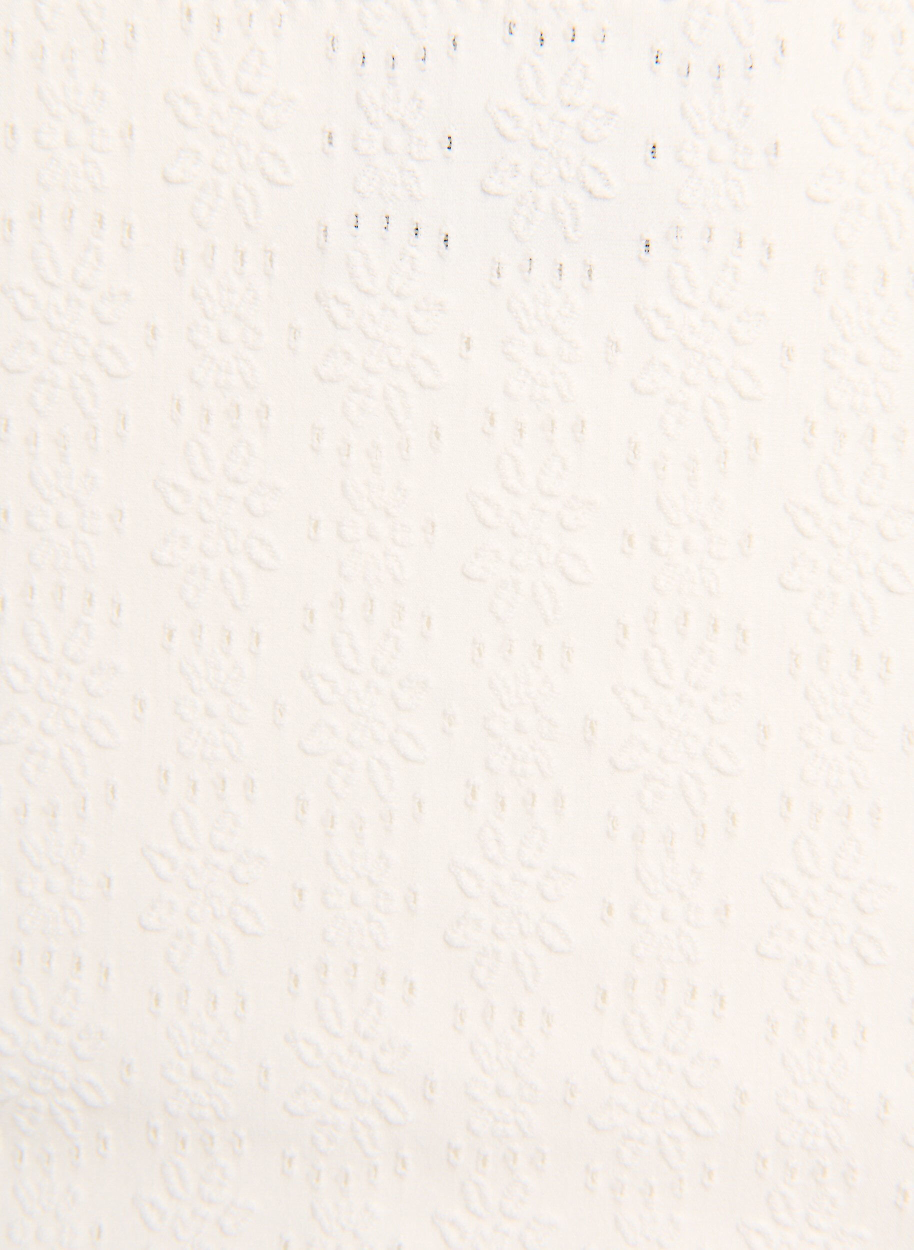 Zizzi Bikinibroekjes met een structuurpatroon en normale taille, Wit, Packshot image number 2