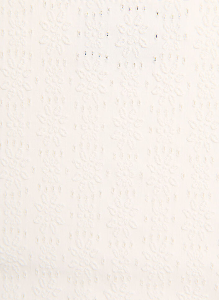 Bikinibroekjes met een structuurpatroon en normale taille, Wit, Packshot image number 2