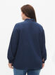 Blouse met ruche kraag en lange mouwen, Dress Blues, Model image number 1