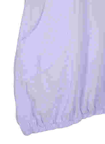 Katoenen jurk met korte mouwen, Lavender, Packshot image number 3