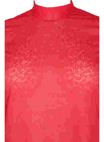 Nauwsluitende kanten blouse met lange mouwen, Hibiscus, Packshot image number 2