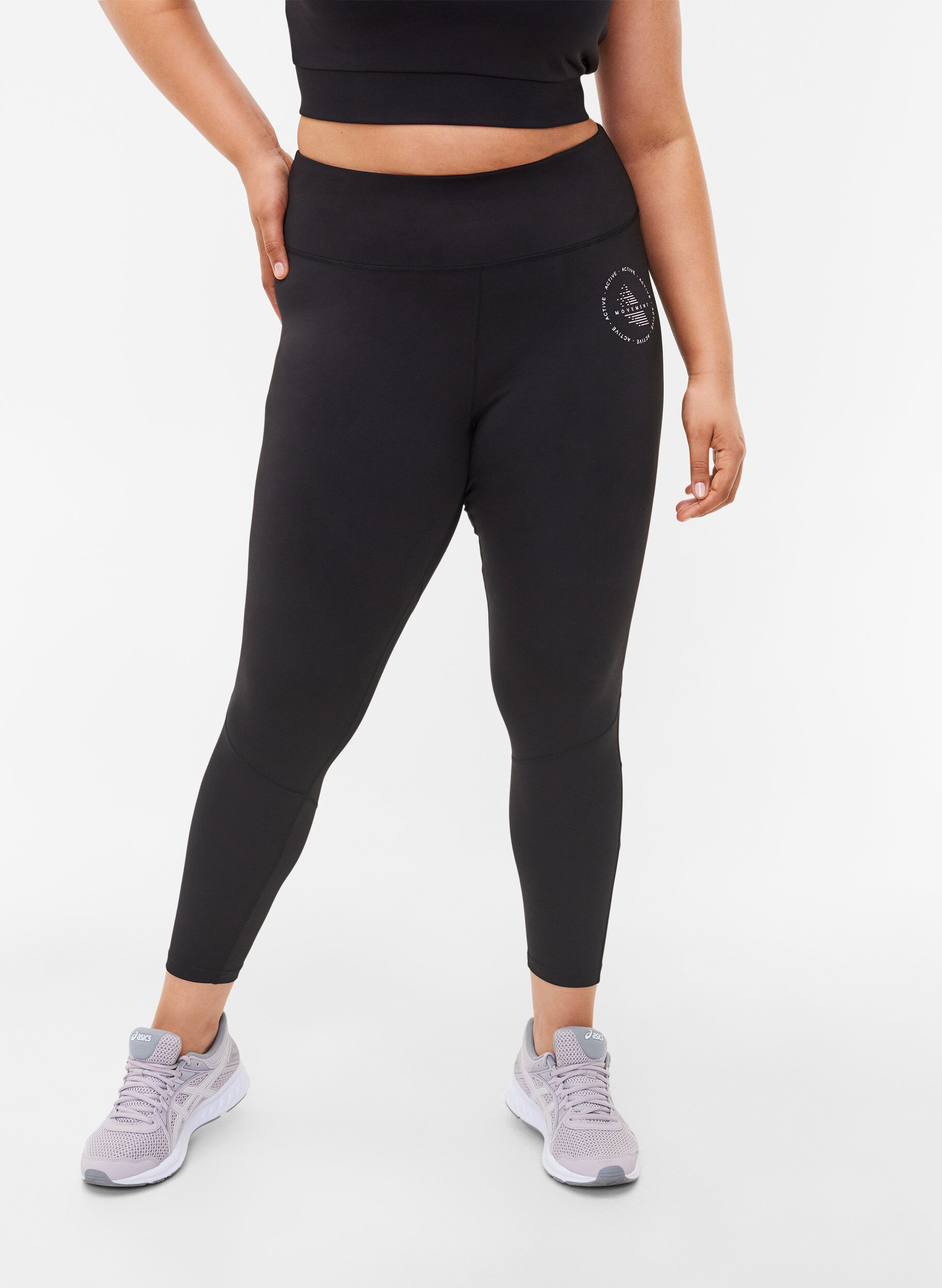 Zizzi Effen gym legging, Black, Model image number 0