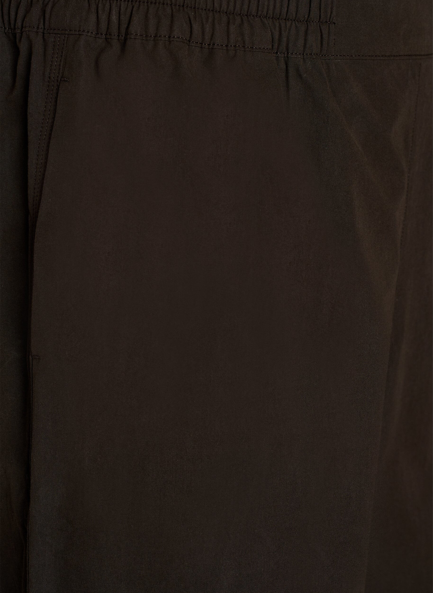 Zizzi Katoenen balloonbroek met hoge taille, Bruin, Packshot image number 2