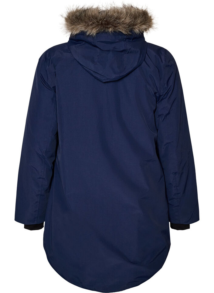 Waterdichte parka met capuchon, Blauw, Packshot image number 1