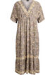Maxi-jurk van viscose met een paisleyprint, Geel, Packshot image number 0