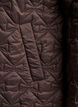 Licht gewatteerde jas met decoratieve stiksels, Bruin, Packshot image number 3