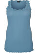 Top met kant, Blauw, Packshot image number 0