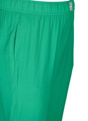 Losse viscose broek met elastische boorden en zakken, Mint, Packshot image number 3