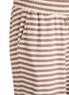 Gestreepte pyjamabroek met een high waist en wijde pijpen, Beige, Packshot image number 2