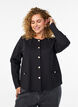 Cardigan met decoratieve knopen, Zwart, Model image number 0
