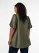 Tunic met ballonnenmouwen en een V-hals, Groen, Model image number 2
