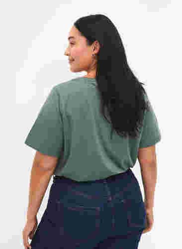FLASH - T-shirt met motief, Balsam Green, Model image number 1