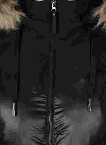 Winterjas met afneembare capuchon, Black, Packshot image number 2