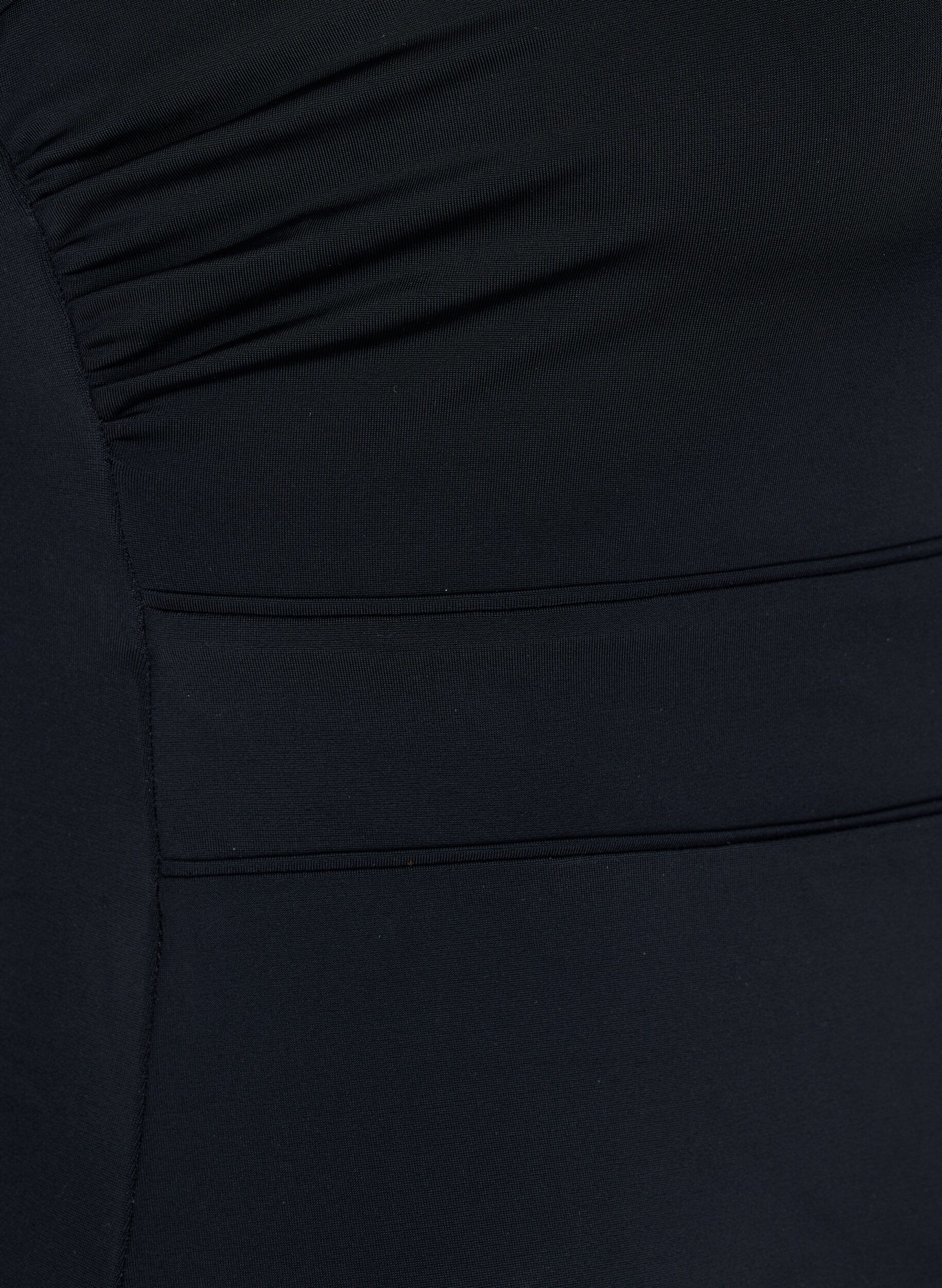 Zizzi Badpak met v-hals en mesh, Black, Packshot image number 3