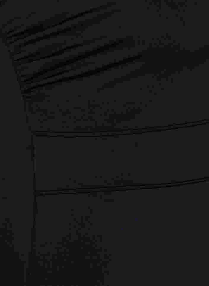 Badpak met v-hals en mesh, Black, Packshot image number 3