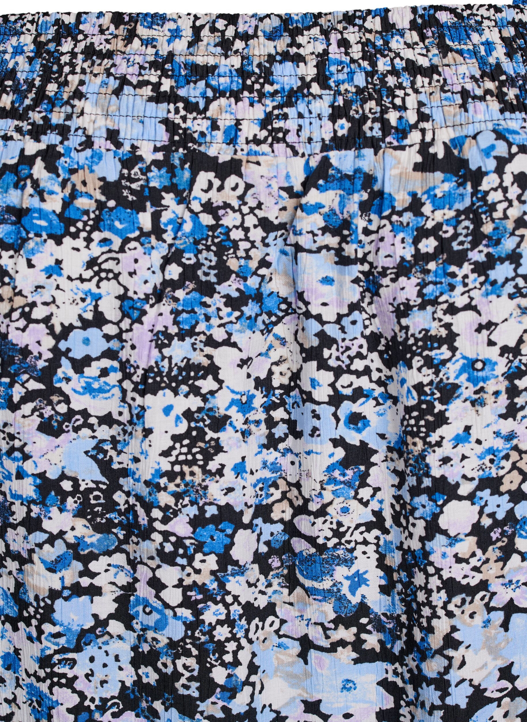 Zizzi Midi slip jurk van viscose, Zwart, Packshot image number 3