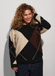 Breisel met harlekijnpatroon, Zwart, Model image number 0