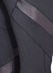 Cropped sportlegging met mesh, Black, Packshot image number 3