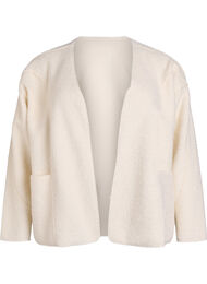 Losvallend vest met zakken, Vanille