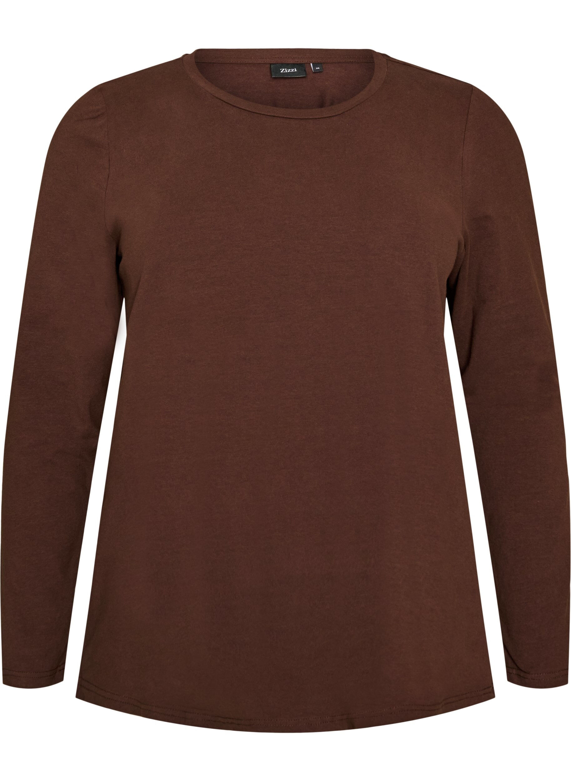 Basic jerseyblouse met lange mouwen
