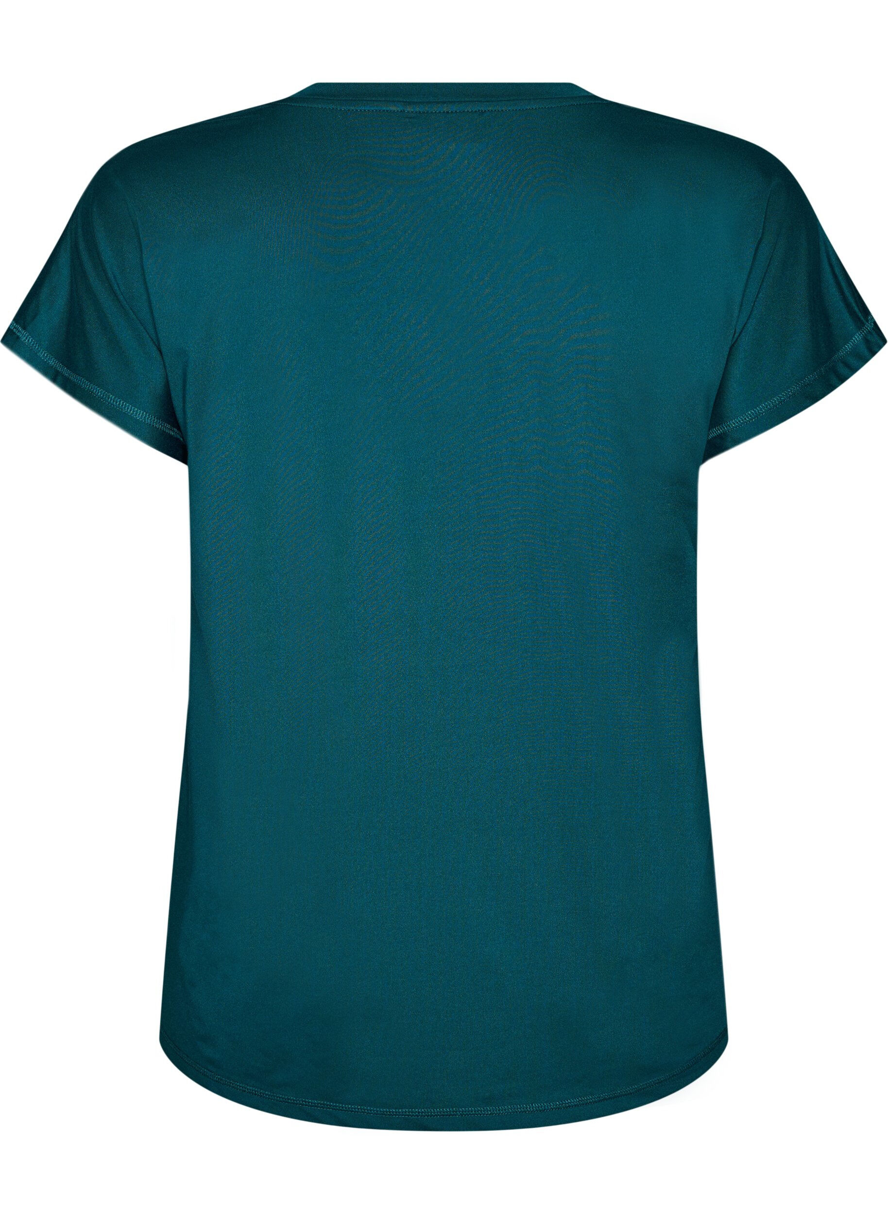 ZizziLosvallend trainings-T-shirt met V-hals, Groen, Packshot image number 1