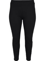 Leggings met parels, Black