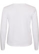 Basic T-shirt met ronde hals en lange mouwen, Wit, Packshot image number 1