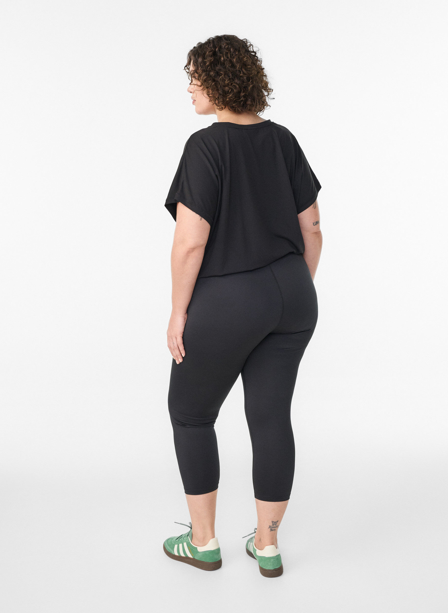 Zizzi Strakke sportlegging, Zwart, Model image number 2