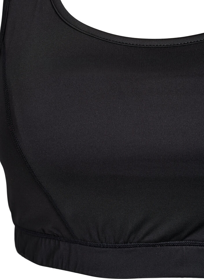 Sport-bh met racerback, Zwart, Packshot image number 2