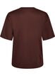 T-shirt met strass-steentjes en ronde hals, Bruin, Packshot image number 1