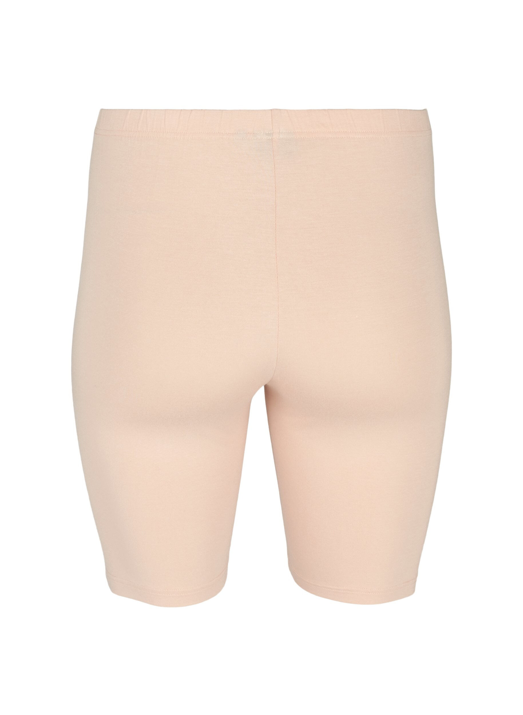 Zizzi Effen basic fietsbroek, Beige, Packshot image number 1