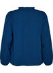 Blouse met V-hals en gehaakte sierband, Blauw, Packshot image number 1