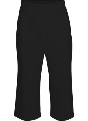 Losse broek met 7/8 lengte, Black, Packshot image number 0