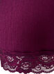 Jersey blouse met asymmetrische kanten rand, Paars, Packshot image number 3