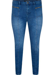 Dual core Amy jeans met hoge taille, Blue denim
