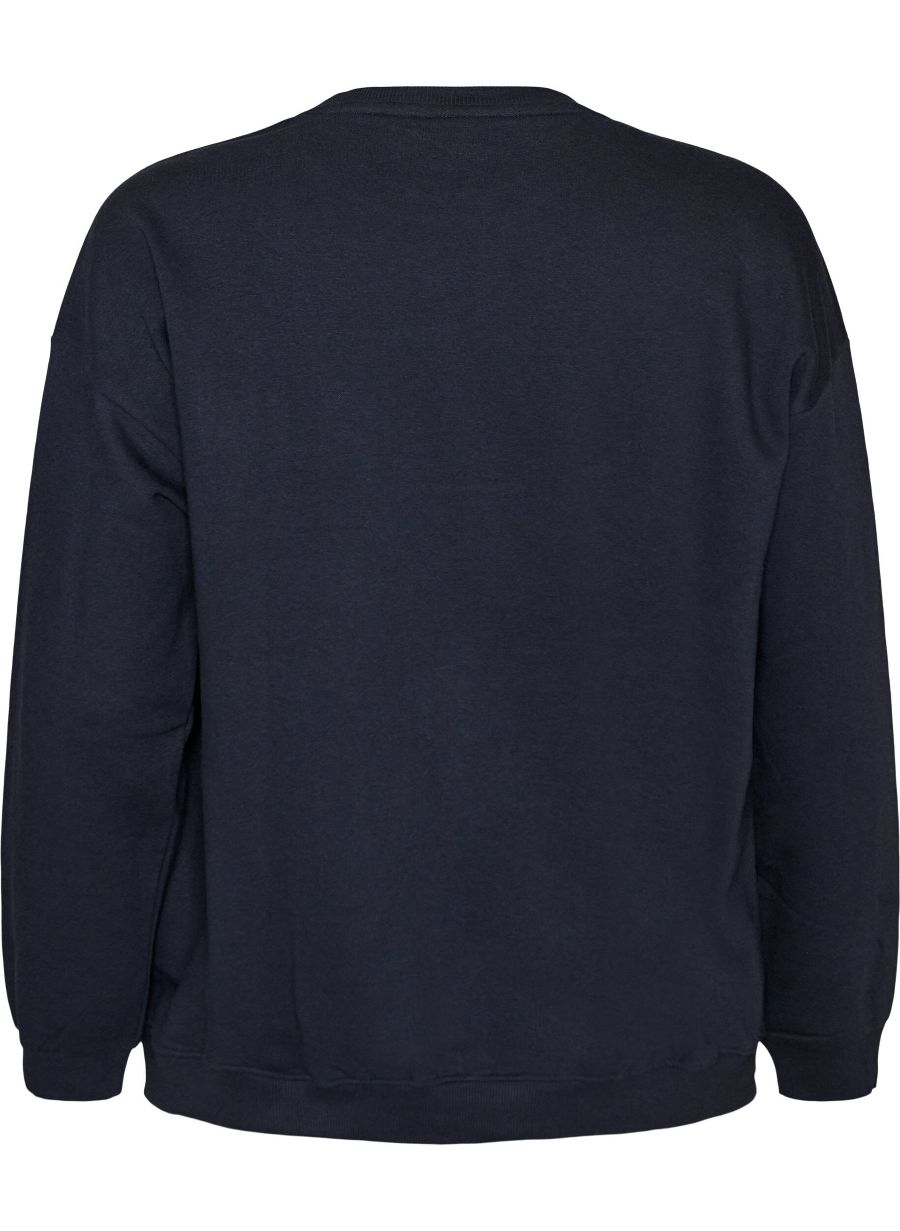 ZizziSweatshirt met tekstprint, Blauw, Packshot image number 1