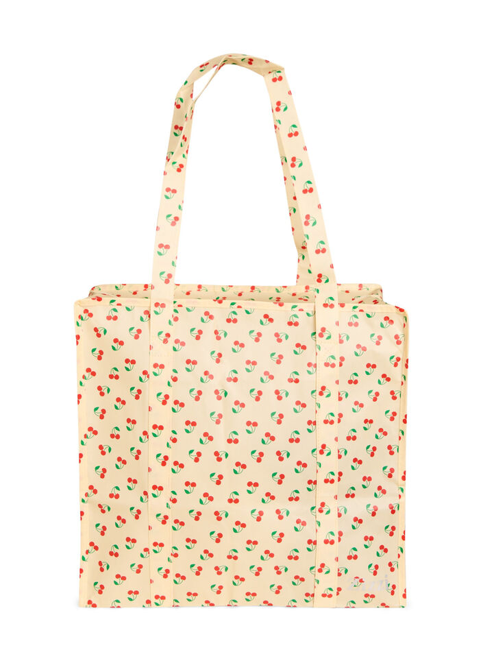 Shoppingtas met ritssluiting, Geel, Packshot image number 0