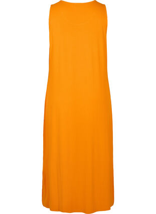 Mouwloze geribde jurk van viscose, Exuberance, Packshot image number 1