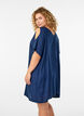 Strandjurk in viscose met schouderdetails, Blauw, Model image number 2
