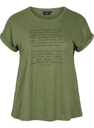 T-shirt met opdruk in biokatoen, Four Leaf CloverText