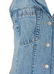 Mouwloze denimjurk met knoopsluiting en splitten, Blauw, Packshot image number 3