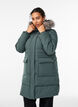Waterafstotende parka met imitatiebontkraag, Groen, Model image number 0