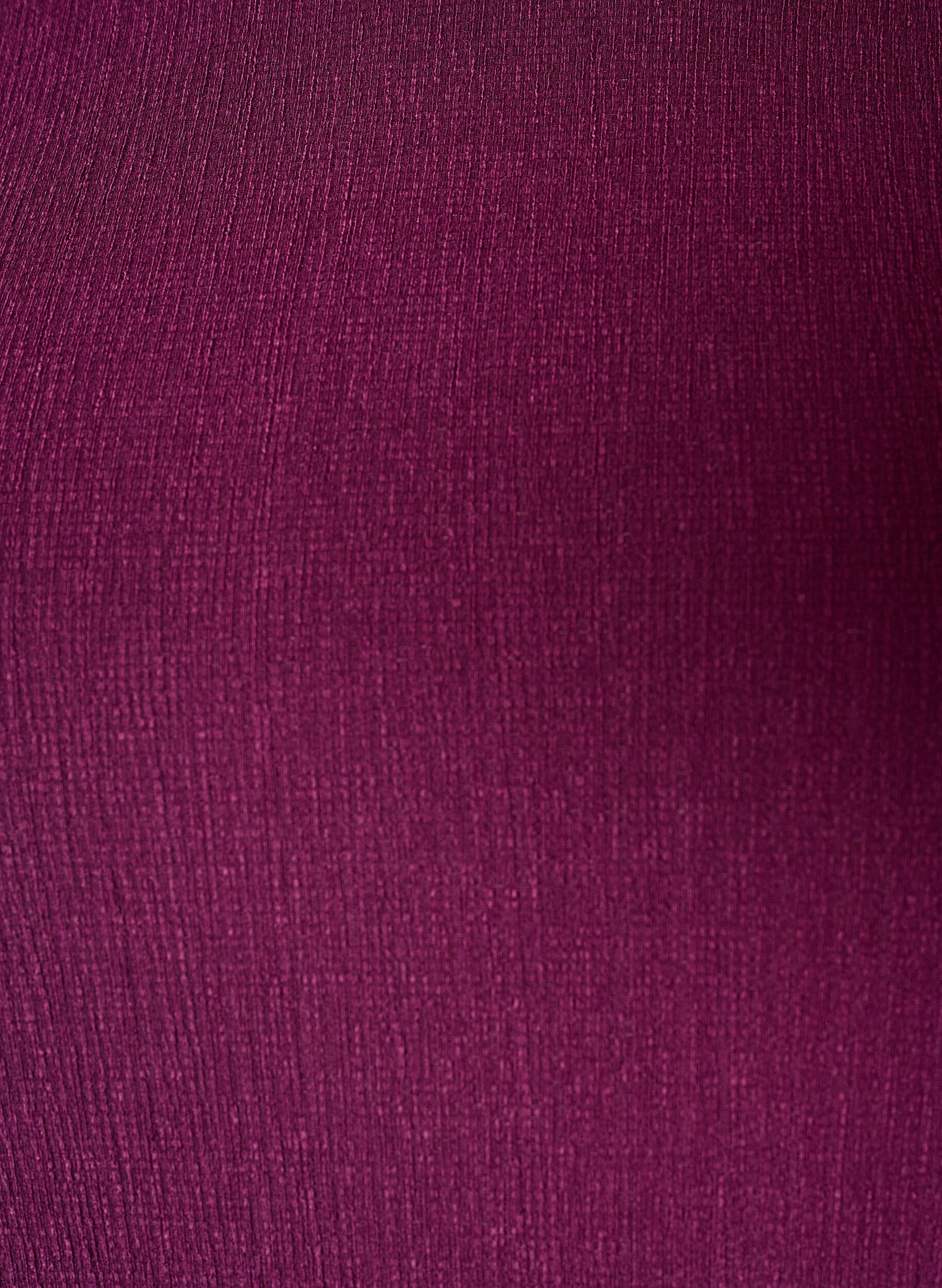 ZizziJersey blouse met asymmetrische kanten rand, Paars, Packshot image number 2