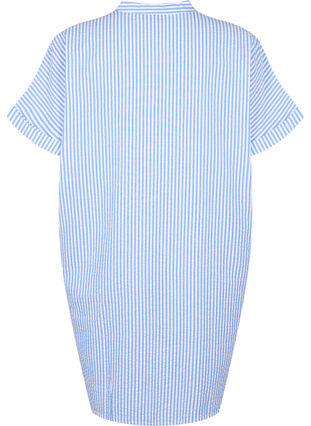 Gestreept overhemd met borstzakken, Light Blue Stripe , Packshot image number 1
