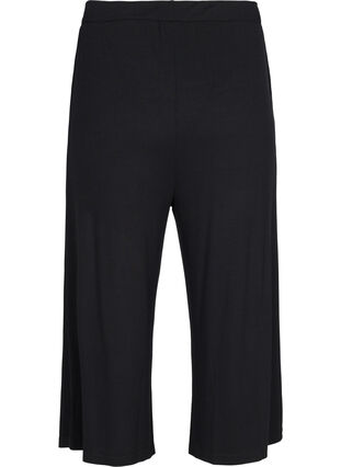 7/8 pyjama broek in viscose, Black, Packshot image number 1