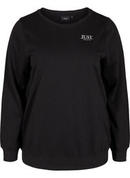 Gaaf sweatshirt met print, Black