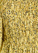 Blouse met smock en vierkante halslijn, Geel, Packshot image number 2