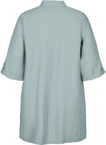 Lange blouse met 3/4 mouwen, Thyme, Packshot image number 1