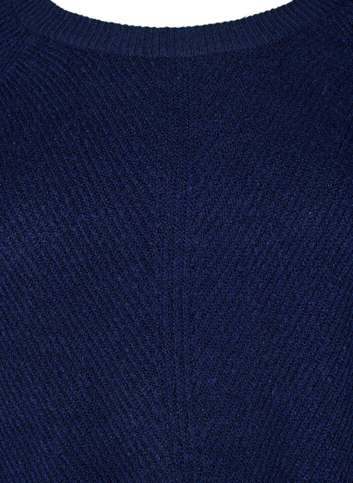 Gebreide blouse met ronde hals, Naval Academy Mel., Packshot image number 2