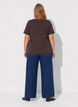 T-shirt met motief, Bruin, Model image number 2